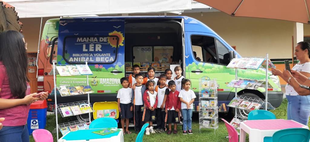 No mês do Livro e Literatura infantil, o projeto Mania de Ler realiza ações no interior do&nbsp;Amazonas